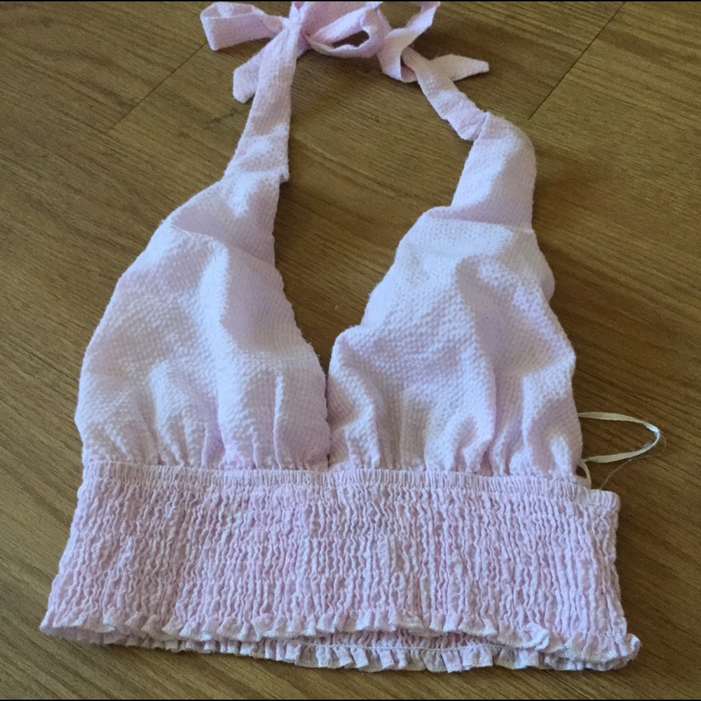 LF seersucker crop top
